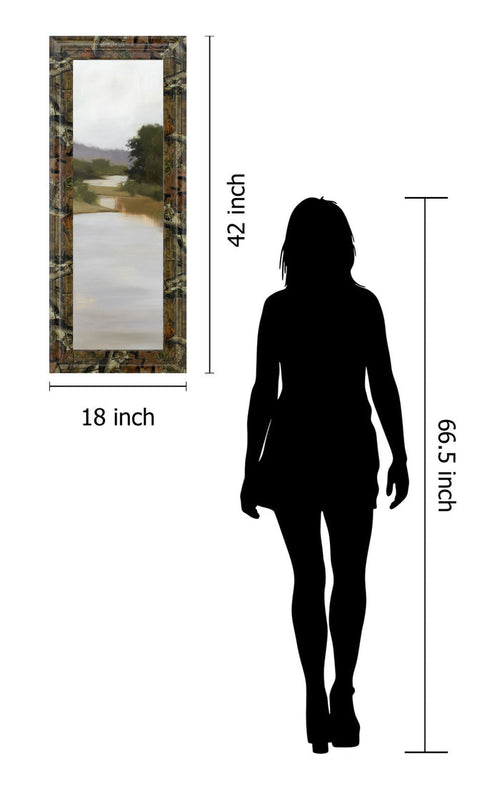 18x42 River Journey By Megan Lightell - Gray