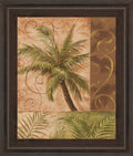 22x26 Tropical Breeze I By Vivian Flasch - Framed Print Wall Art - Light Brown
