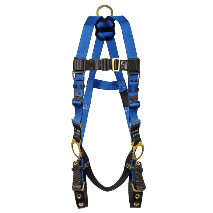 7018 - Contractor 3D Standard Non-belted Full Body Harness, Tongue Buckle Leg Adjustment