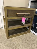 Gold and Brown Nightstand