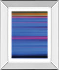 Abstract Blues By Mark Baker - Mirror Framed Print Wall Art - Blue