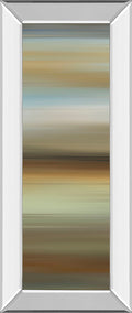 Abstract Horizon Il By James Mcmaster - Mirror Framed Print Wall Art - Beige