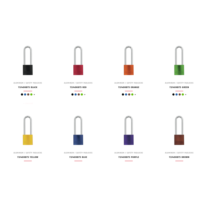 ABUS Padlock aluminum 72/40HB75 (keyed different)
