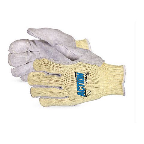 Action™ Kevlar®/Wire-Core™ Glove with Steel-Mesh Liner and Leather Palms (1 dozen)