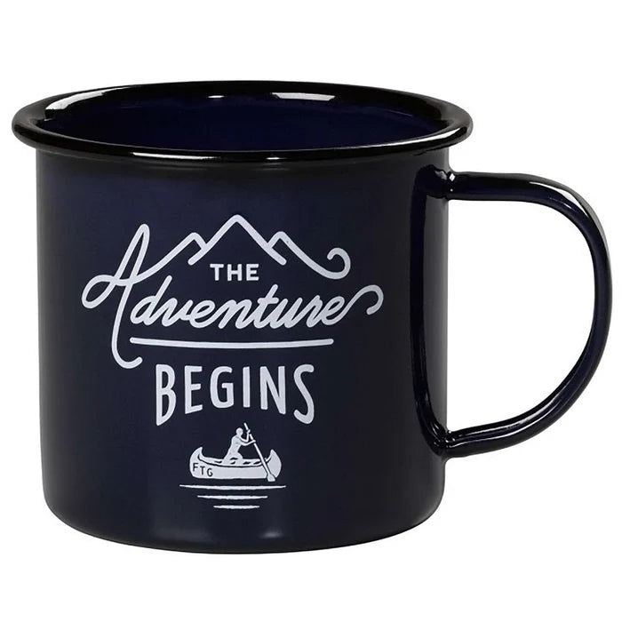 Adventure Begins Enamel Mug
