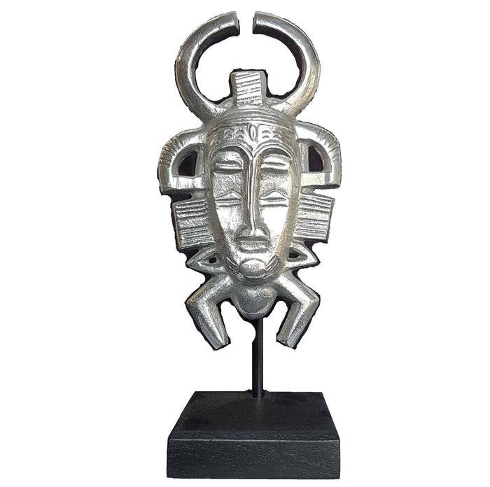 African Mask Senufo Tribe - Aluminium
