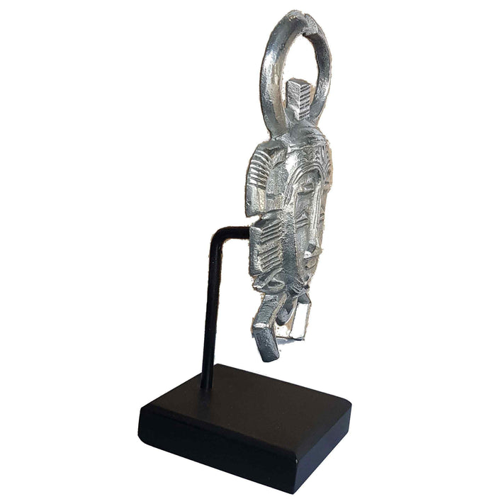 African Mask Senufo Tribe - Aluminium
