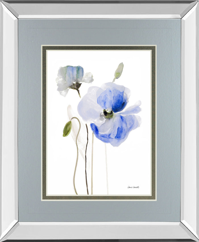 All Poppies I By Lanie Loreth - Mirror Framed Print Wall Art - Gray