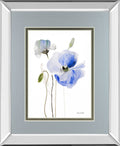 All Poppies I By Lanie Loreth - Mirror Framed Print Wall Art - Gray