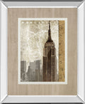 Autumn In New York By Mallett K Mirrored Frame - Beige
