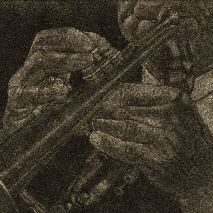 Guy Livingston Wooley - Blare - Mezzotint - 1959 - detail