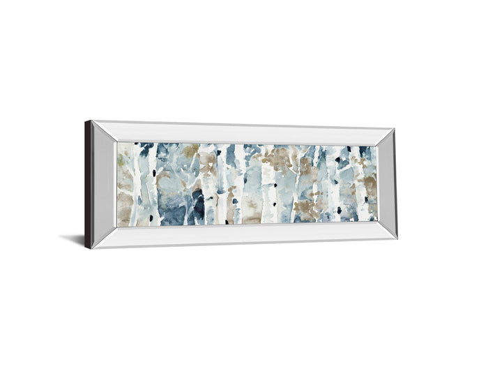 Blue Upon The Hill By Lanie Loreth - Mirror Framed Print Wall Art - Blue