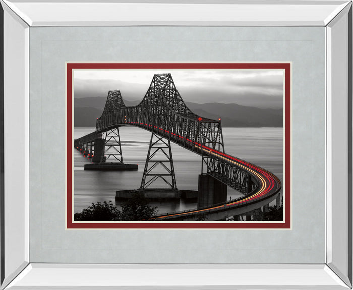 Boomerang By Aaron Reed - Mirror Framed Print Wall Art - Dark Gray