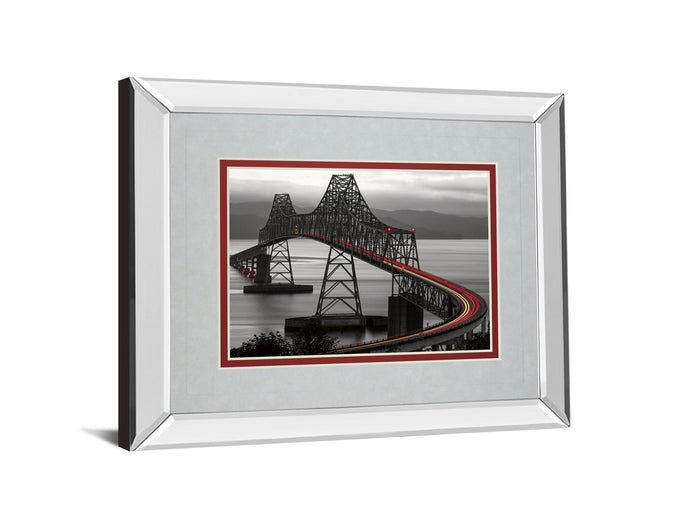 Boomerang By Aaron Reed - Mirror Framed Print Wall Art - Dark Gray