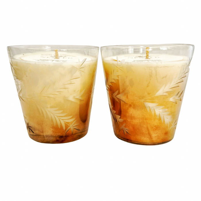 Brandy Old Fashioned Candle in Decorative Amber Vessel - Nested