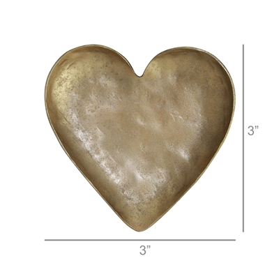 Brass Heart Tray