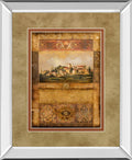 Centimento I By Douglas - Mirror Framed Print Wall Art - Light Brown