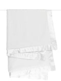 Little Giraffe - Chenille Satin™ Baby Blanket: White