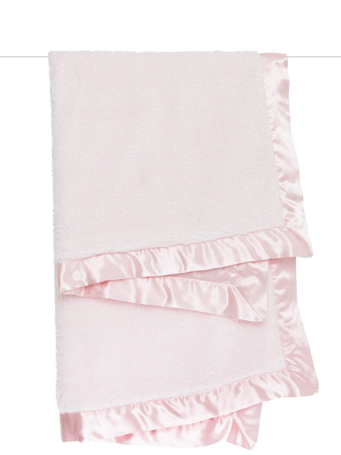 Little Giraffe - Chenille Satin™ Baby Blanket: White
