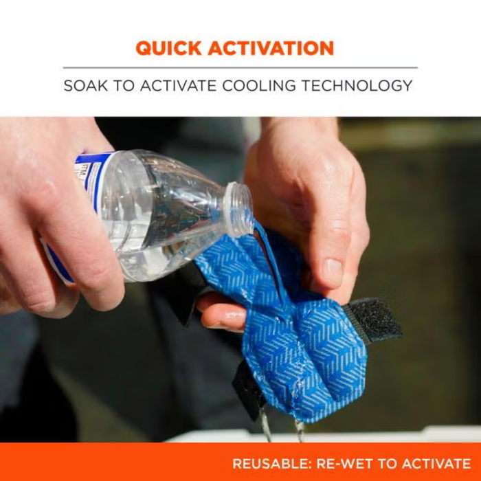 Chill-Its 6611 Hard Hat Cooling Sweatband Pad - Moisture-Wicking (3-Pack)