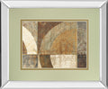 Circular Sculpture By Wild Apple Portfolio - Mirror Framed Print Wall Art - Light Brown