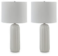 Clarkland - Ceramic Table Lamp (Set of 2) - White