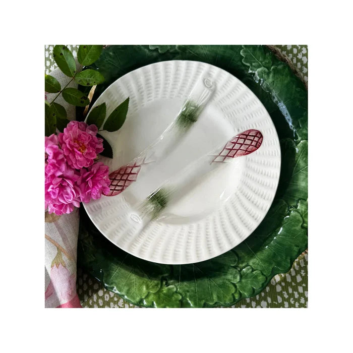 Compagnia Green Oak Leaf Dinner Plate