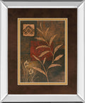 Copper Rhythm Il By Vivian Flasch - Mirror Framed Print Wall Art - Light Brown