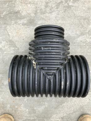 Culvert Reducer Tee 8" x 8" x 4" DW