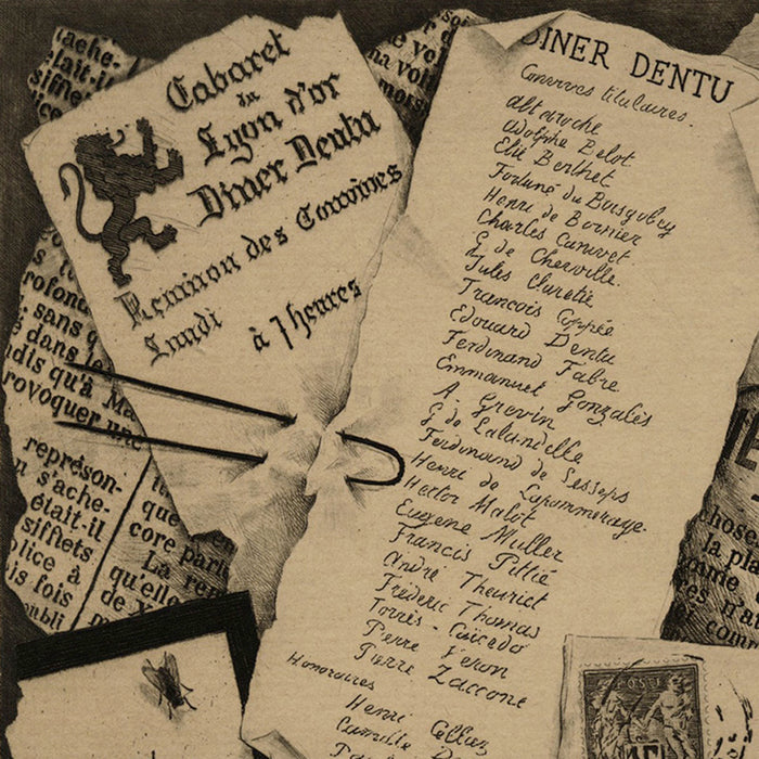 Henri Guerard - Diner Dentu - Deuxieme Invitation - detail