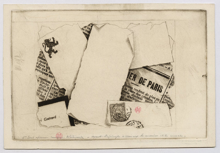 Henri Guerard - Diner Dentu - Deuxieme Invitation - first state
