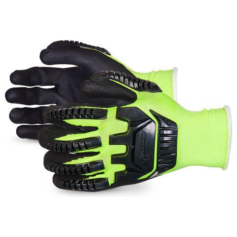Dexterity® Hi-Viz Anti-Impact Glove made with Micropore Nitrile Grip (1 dozen)