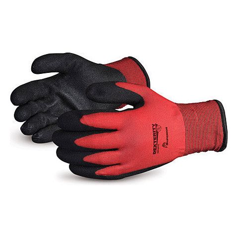 Dexterity Winter-Lined Nylon Gloves with PVC Palm (1 dozen)
