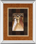 Divine Grace I By Rob Hefferan - Mirror Framed Print Wall Art - Light Brown