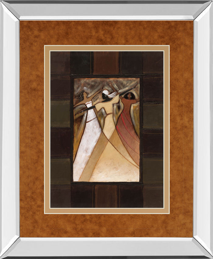 Divine Grace I By Rob Hefferan - Mirror Framed Print Wall Art - Light Brown