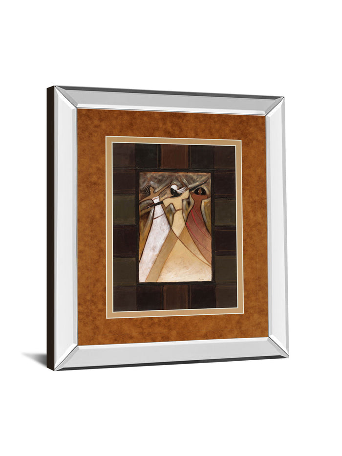 Divine Grace I By Rob Hefferan - Mirror Framed Print Wall Art - Light Brown
