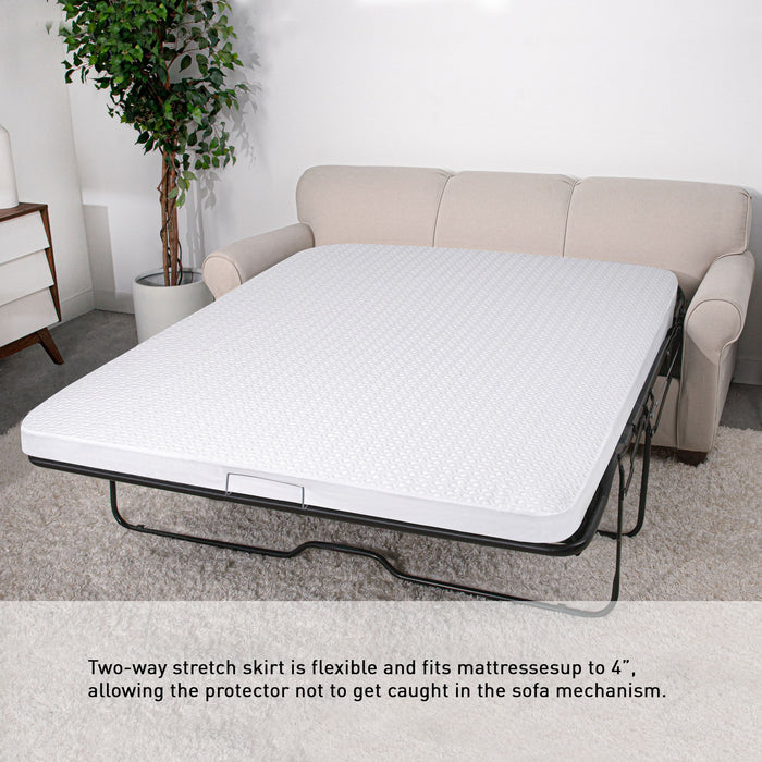 Dri-Tec - Queen X-Wide Sofa Bed Mattress Protector - White