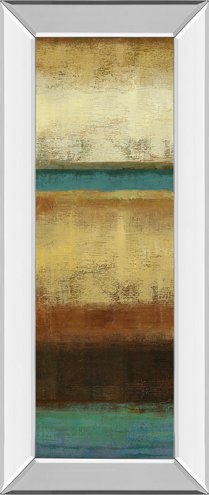 Earth By Allison Pearce - Mirrored Framed Print Wall Art - Beige