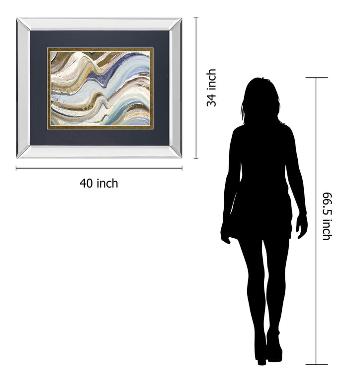 Earth Tone New Concept By Patricia Pinto - Mirror Framed Print Wall Art - Dark Gray