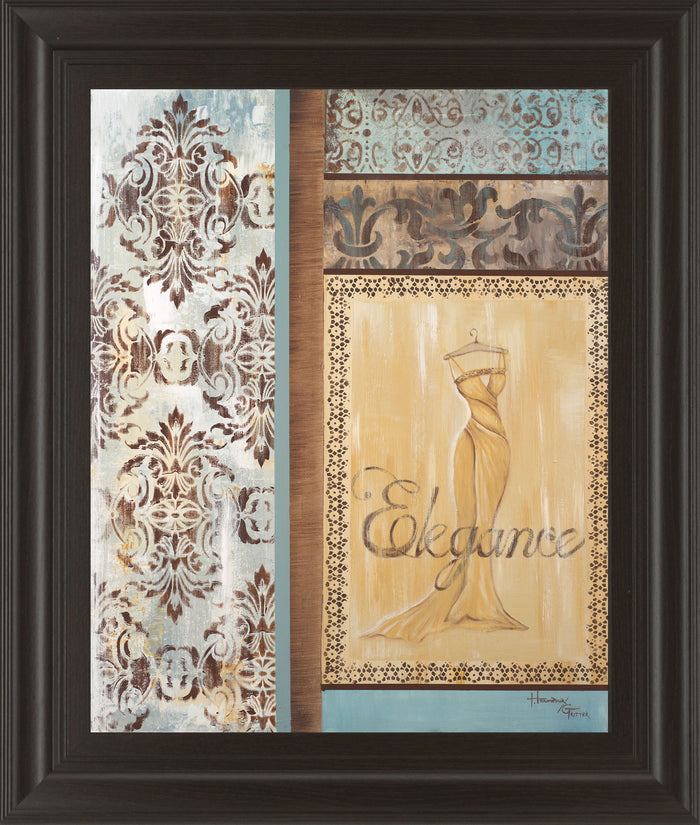 Elegance By Hamkimipour-ritter Framed Print Wall Art - Beige