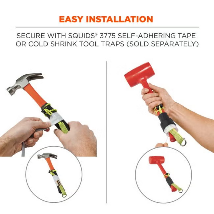Ergodyne Squids 3703 Elastic Tool Tether Attachment - Loop Tool Tails - 15lbs