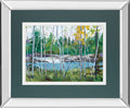 Extounge Rapids By G. Forsythe - Mirror Framed Print Wall Art - Blue
