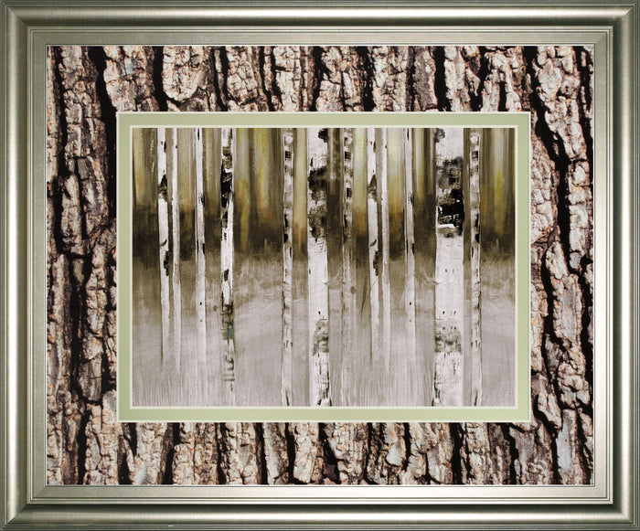 Fern Creek By Susan Jill Double Matted - Framed Wall Art - Light Brown