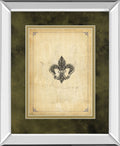 Fleur Di Lies I By Alexey Paviuts - Mirror Framed Print Wall Art - Beige