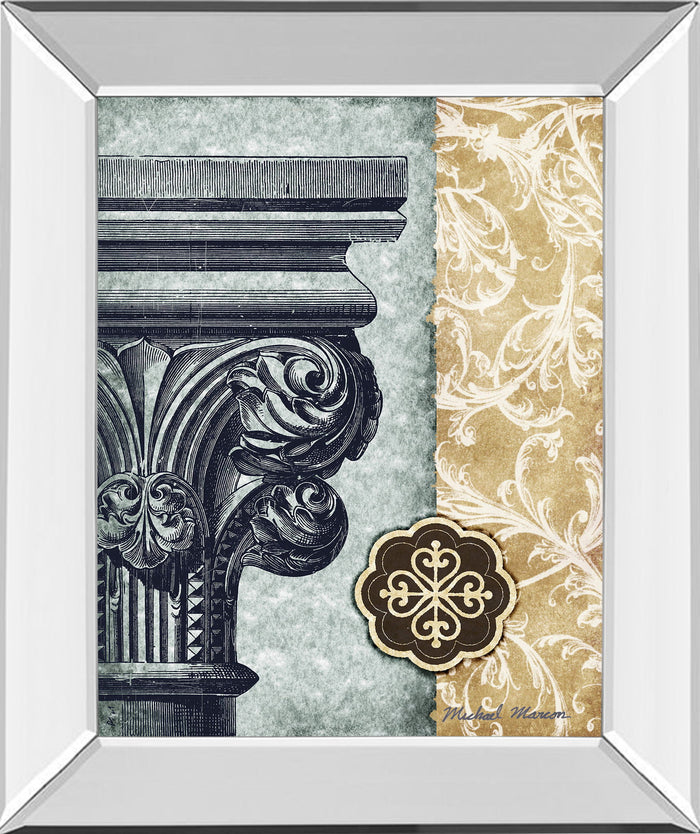 Fomanesque Il By Michael Marcon - Mirror Framed Print Wall Art - Beige
