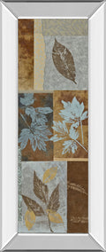 Fusion Panel I By Jeni Lee - Mirror Framed Print Wall Art - Light Brown