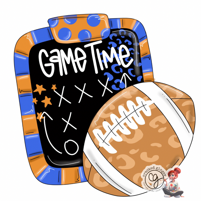 Game Time Football and Clipboard Cutouts and Kits