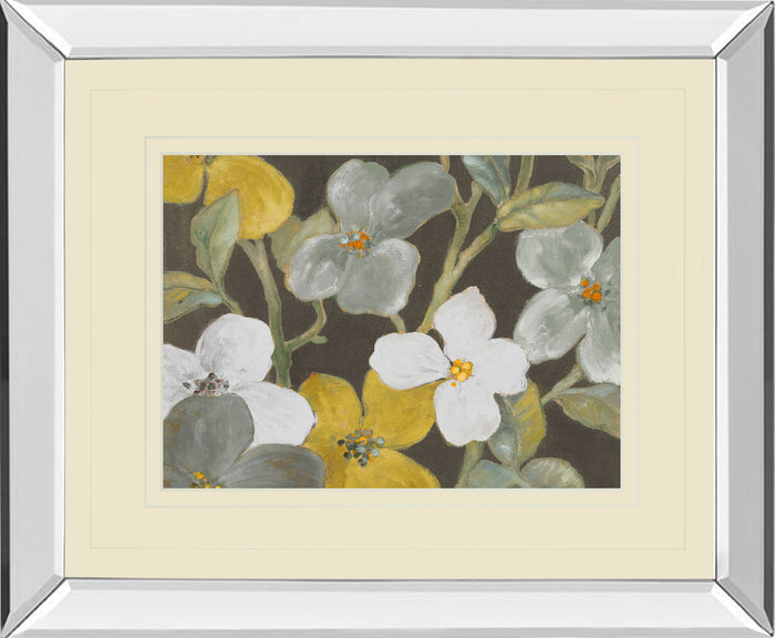 Garden Party In 1 By Lanie Loreth - Mirror Framed Print Wall Art - Beige