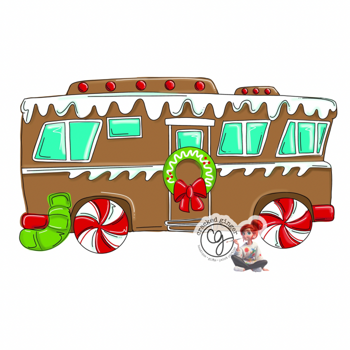 Gingerbread RV Cutouts and Kits
