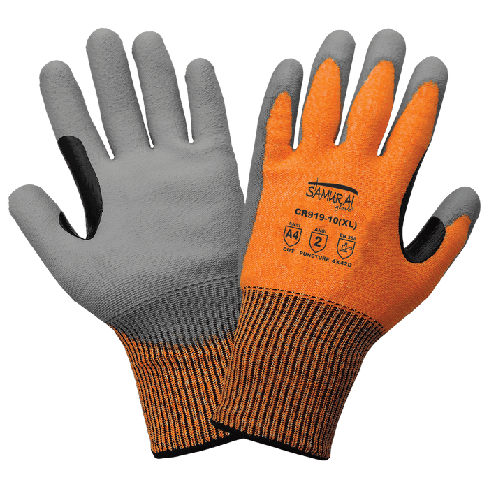 Global Glove-Samurai Glove Cut and Puncture Resistant Touch Screen Gloves - CR919 (1 Doz)
